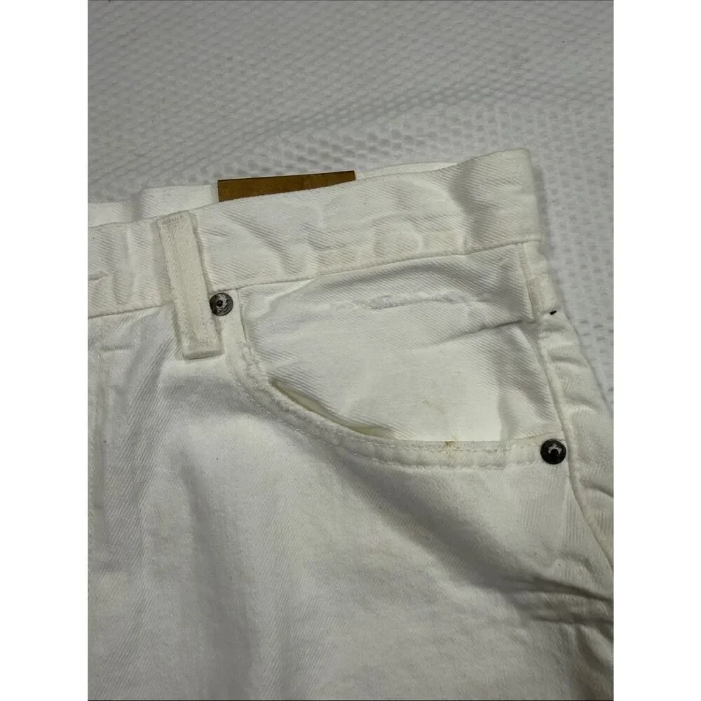 NWT Polo Ralph Lauren White Denim Raw-Hem Crosby Shorts Size 29 - Picture 10 of 11